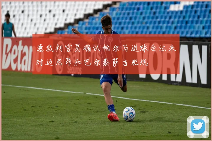意裁判官员确认帕尔马进球合法未对迈尼昂和巴尔泰萨吉犯规